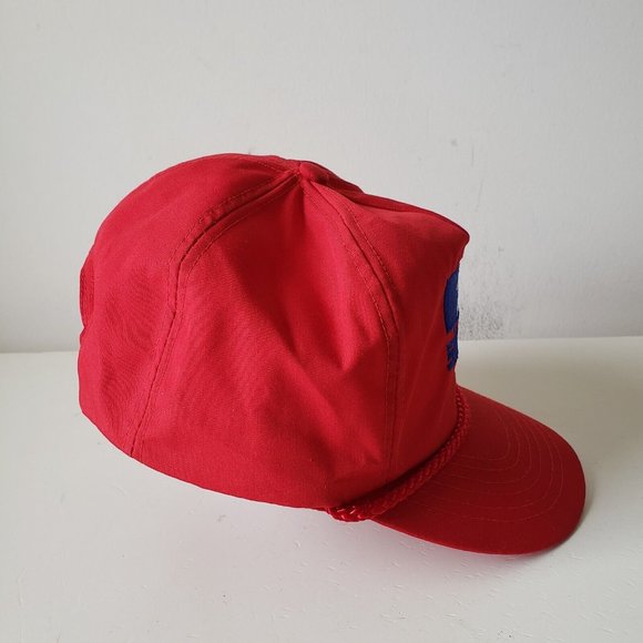 VINTAGE Akzo Sikkens Hat Cap Snap Back Red Rope Chemicals Auto Paint Preowned - Picture 7 of 11